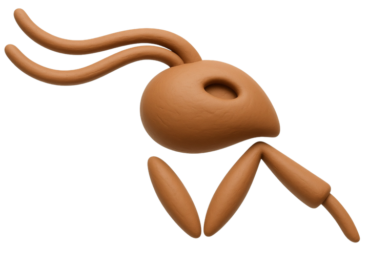 Clay ant character