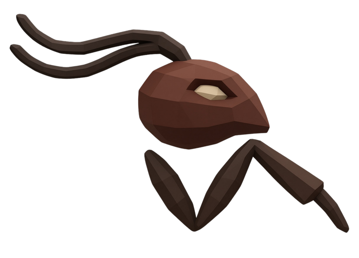 Polygon ant character