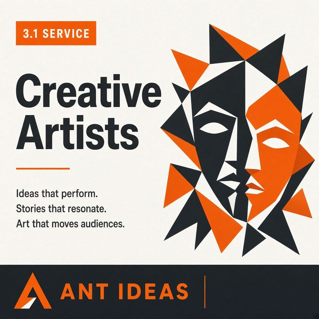Creative Artists (Actors, Theatre Performers, Voice Artists) — ANT Ideas service