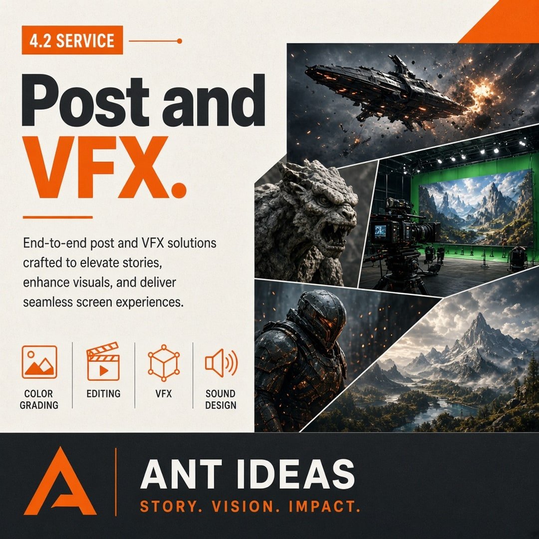Post‑Production & VFX — ANT Ideas service
