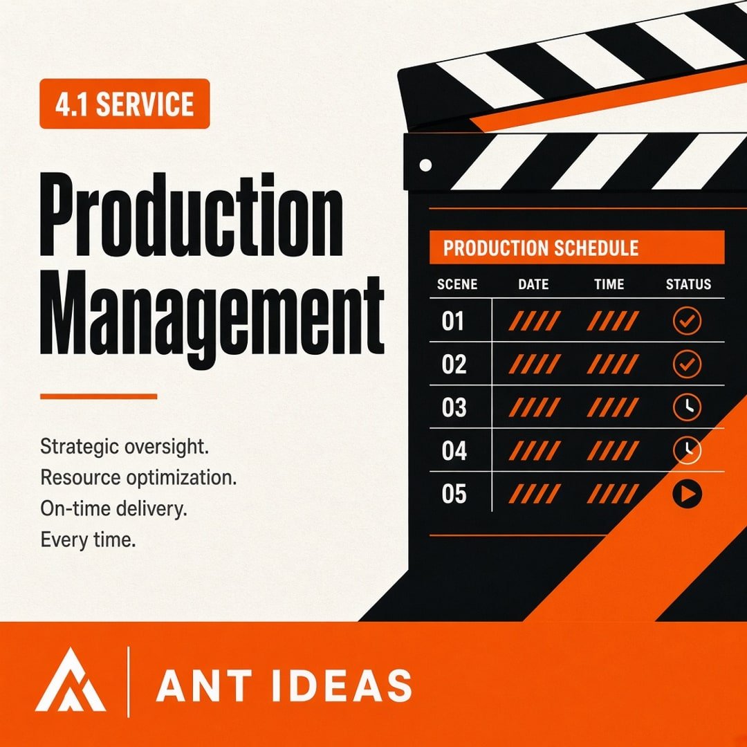 Full Production Management — ANT Ideas service